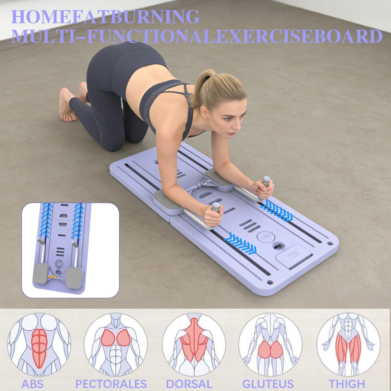 Planche Fitness Pliable – Pilates, Pompes & Gainage Abdominal