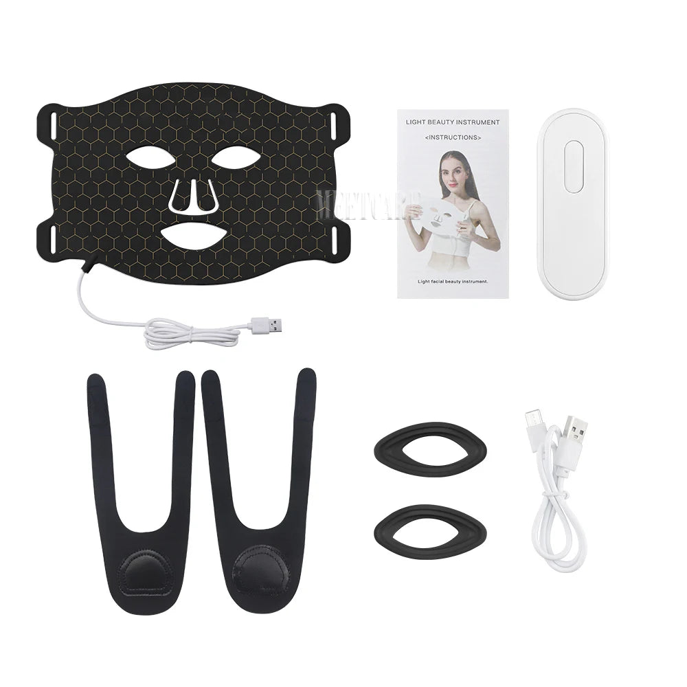 Masque LED de thérapie par lumière rouge
