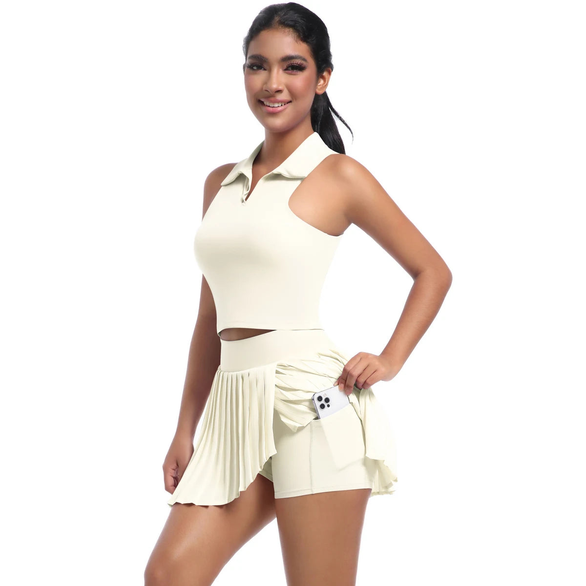 Ensemble tennis/padel Femme – Brassière & Jupe Tennis Respirant