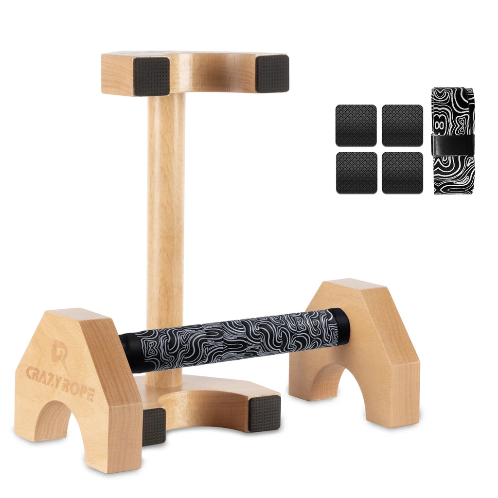 Barres de Pompes en Bois – Support Push-Up Gym & Musculation