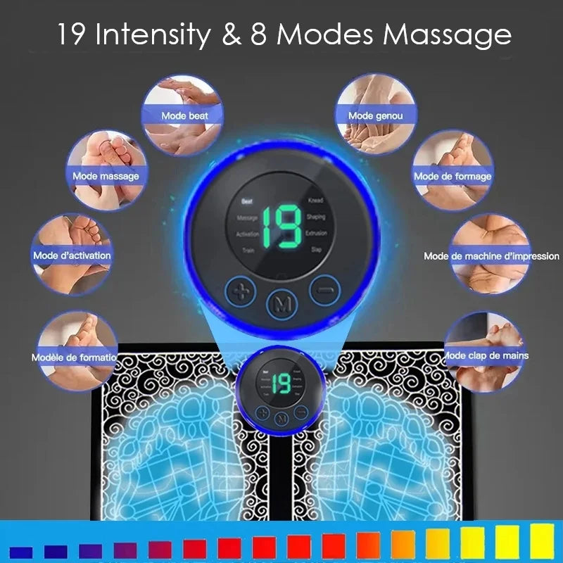 Tapis de massage EMS pour les pieds