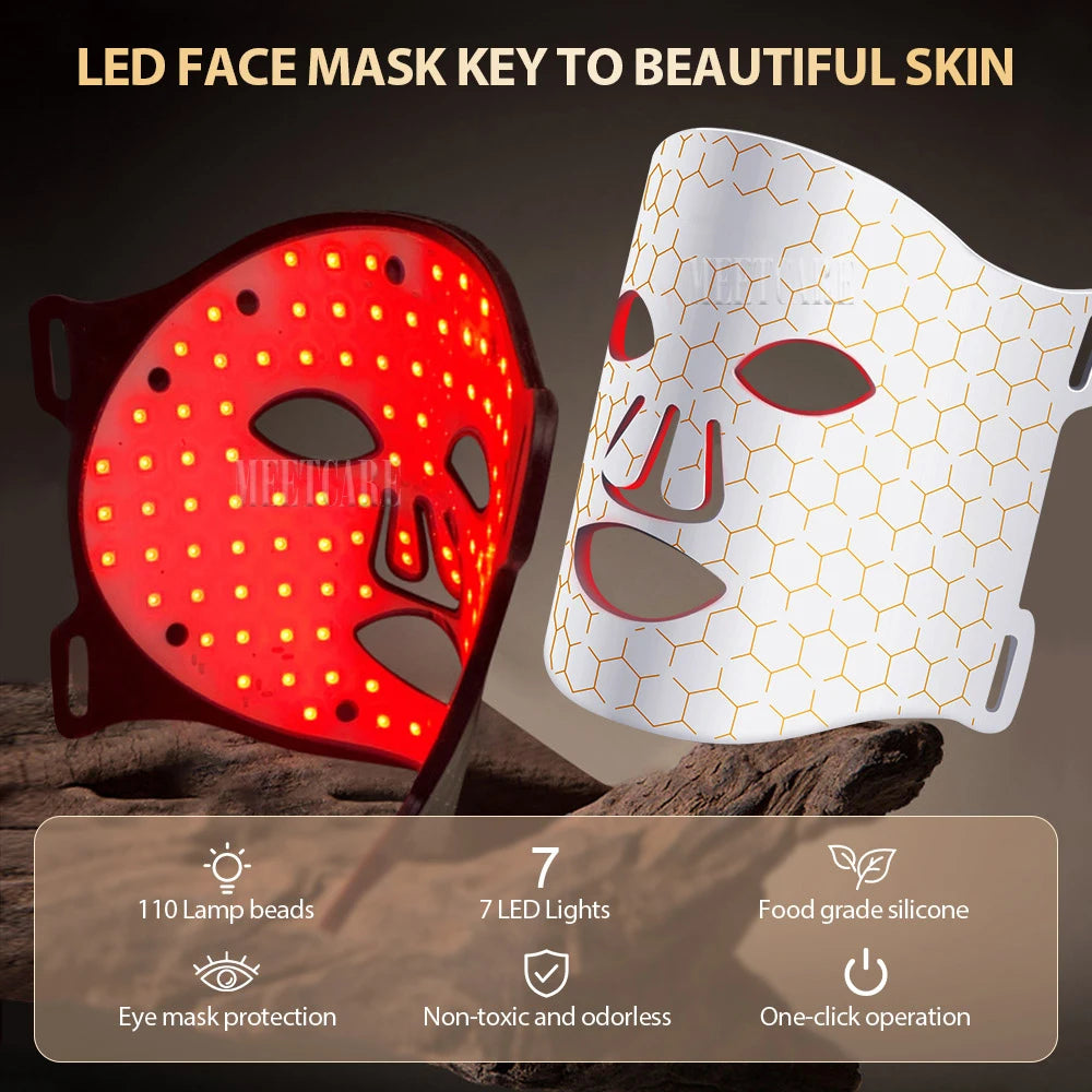 Masque LED de thérapie par lumière rouge