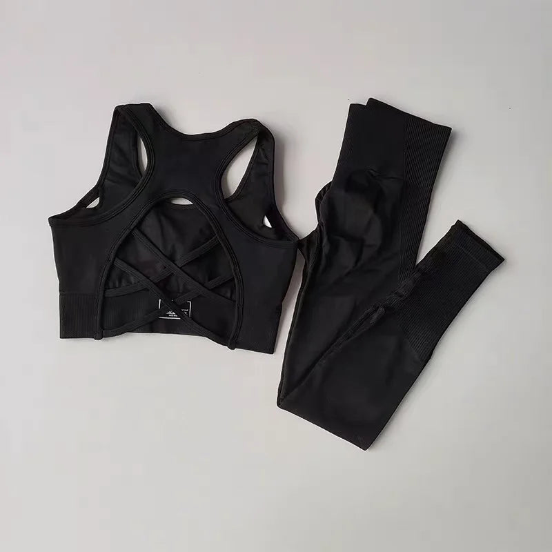 2 Pièces – Brassière & Legging Yoga Running