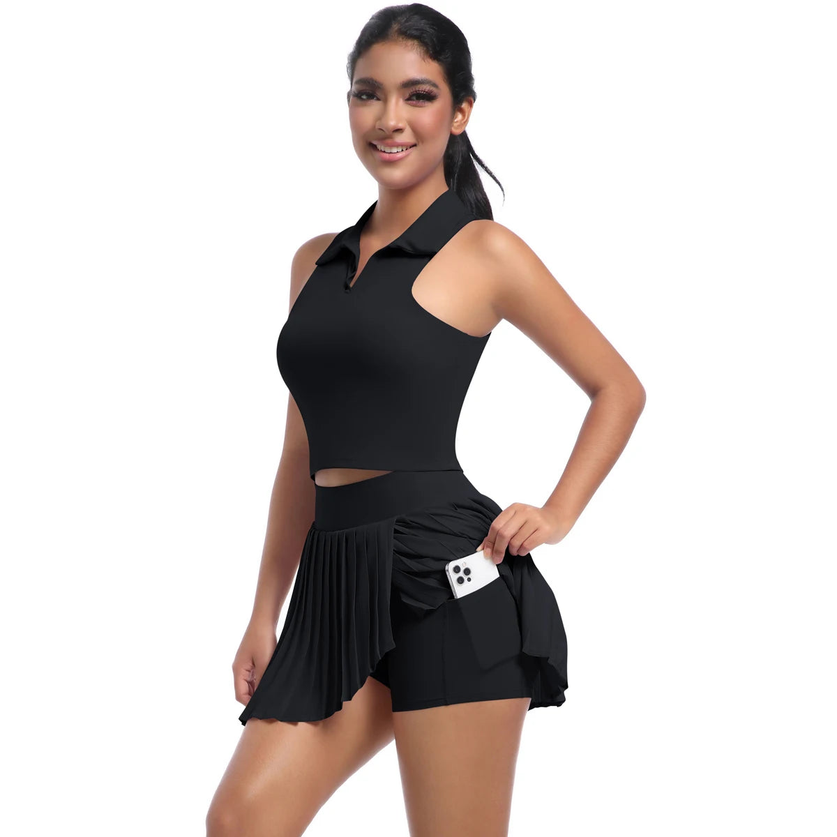 Ensemble tennis/padel Femme – Brassière & Jupe Tennis Respirant