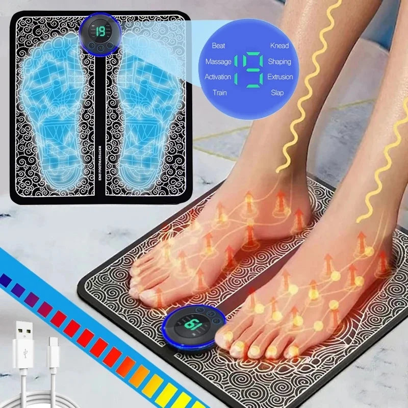 Tapis de massage EMS pour les pieds