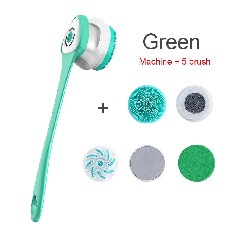 Brosse électrique corporelle pour exfolier et nettoyer la peau