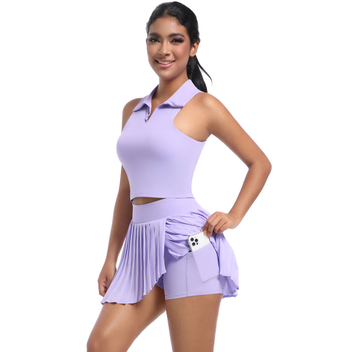 Ensemble tennis/padel Femme – Brassière & Jupe Tennis Respirant