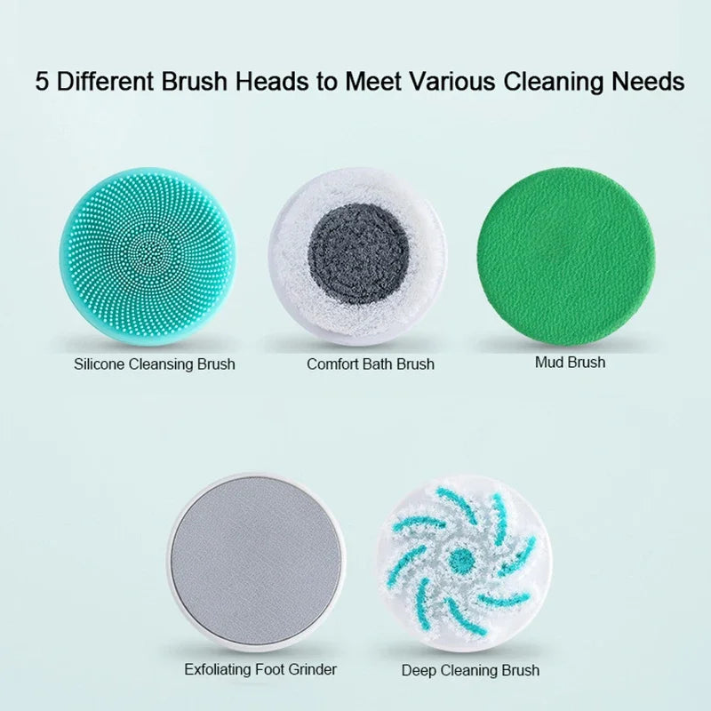 Brosse électrique corporelle pour exfolier et nettoyer la peau