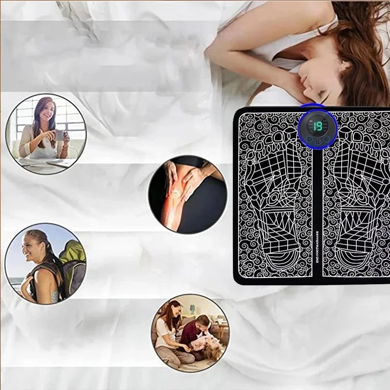Tapis de massage EMS pour les pieds