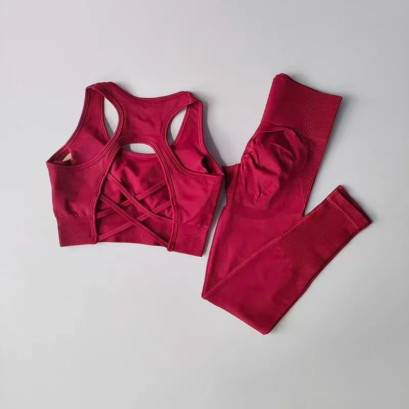 2 Pièces – Brassière & Legging Yoga Running